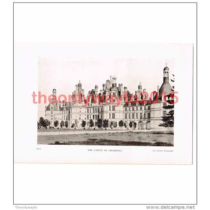 Castle of Chambord, France, Book Illustration (Print), 1911