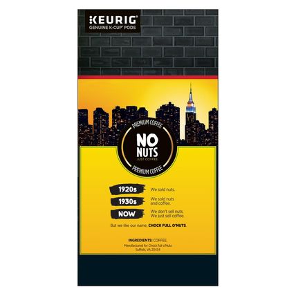 Chock Full O'Nuts Original Coffee, Compatible with Keurig K-Cup Pods, 32 CT (Pac