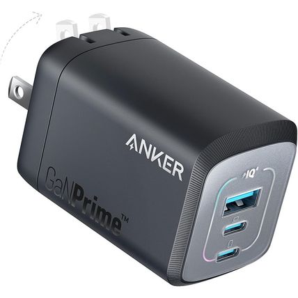 Anker Prime 100W USB C Gan Charger, 3-Port Compact Fast PPS Charger, for Macbook