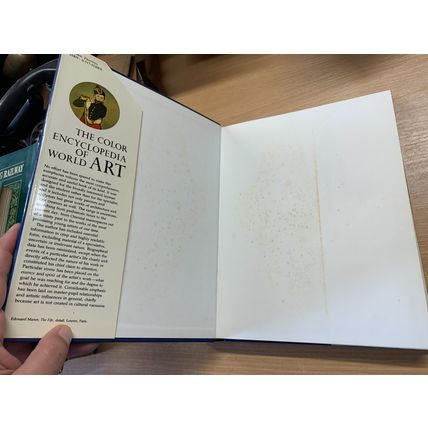 1975 "THE COLOR ENCYCLOPEDIA OF WORLD ART" 1.5kg USA HEAVY HARDBACK BOOK (P8)