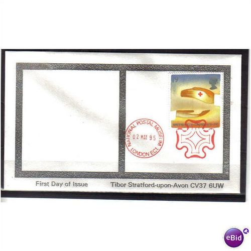 GB 1995 RED CROSS NATIONAL POSTAL MUSEUM SHS PMK R9