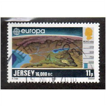 JER 1982 11p 'EUROPA - FORMATION OF JERSEY' FINE USED (EBID 16498)