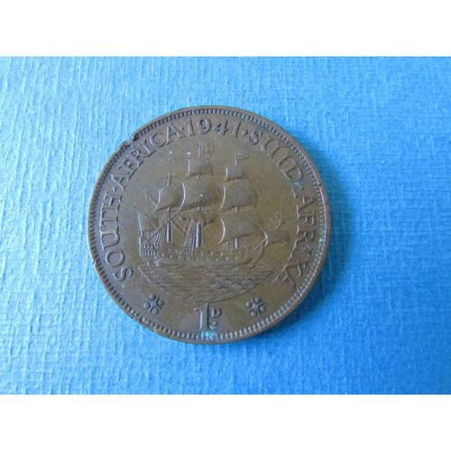 1941 GEORGE VI SOUTH AFRICA ONE PENNY. AAY