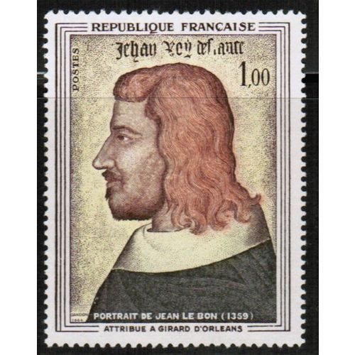 1964 France - Sc# 1084 Mint NH - Large painting John the Good 1.00 Fr.