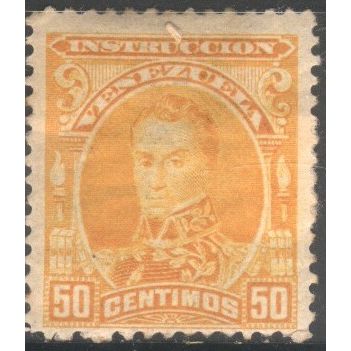 Venezuela 1904 - SG320 - 50c yellow - Bolivar - used