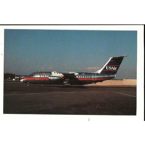 Aviation USAIR BAe 146-200A Postcard by AeroGem (AL060)