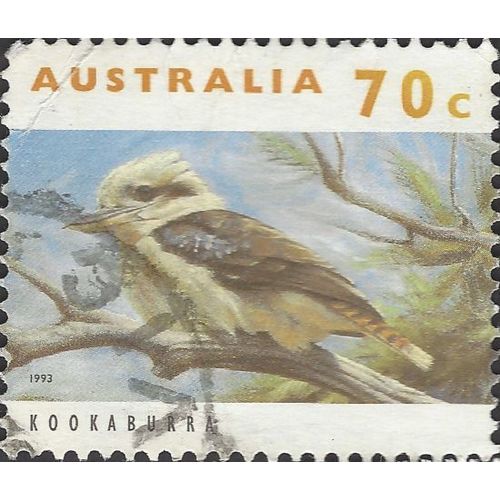 AUSTRALIA, BIRD, Kookaburra, orange 1993, 70c, #2