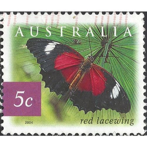 AUSTRALIA, BUTTERFLY, Sword Grass Brown, violet 2004, 5c, #7