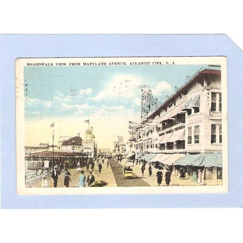 NJ Atlantic City Boardwalk View From Maryland Avenue nj_box1~86