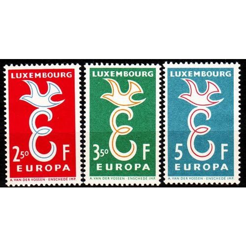 LUXEMBURG LUXEMBOURG [1958] MiNr 0590-92 ( **/mnh ) CEPT