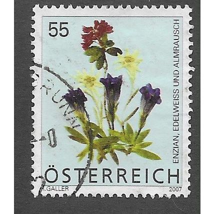 AUT 2007 55c 'FLORA DEFINITIVES ' FINE USED (EBID73-271)