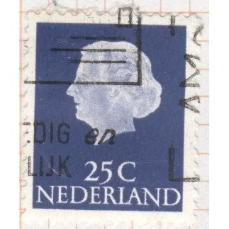 Netherlands 1953 - SG779 - 25c blue - Queen Juliana - used 3