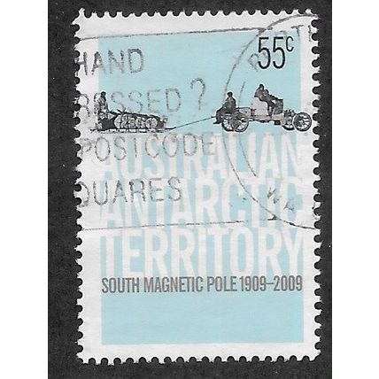 AAT 2009 55c 'FIRST EXPEDITION TO MAGNETIC POLE' FINE USED (EBID76-205)