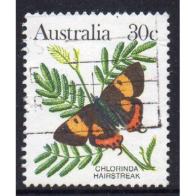 Australia 1983 Butterfly Definitives - Chlorinda Hairstreak 30c Used