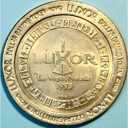 Luxor. $1 Casino Token. Las Vegas, NV. Nefertiti. R67.