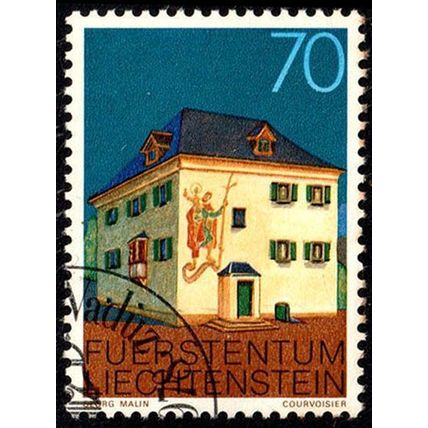 Liechtenstein 1978 Buildings 70Rp Used Stamp