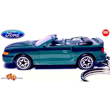 KEYCHAIN GREEN 1994~1998 FORD MUSTANG CONVERTIBLE Ltd Ed.