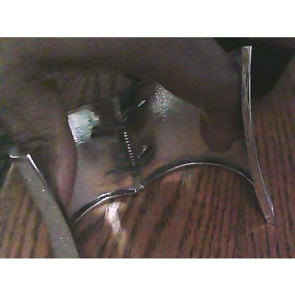 Silver Sparkling Stardust Corset Look 3'' Width Hinged Cuff Bracelet