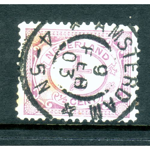 NETHERLANDS 1898 SG 167 1/2c LILAC FINE USED #6