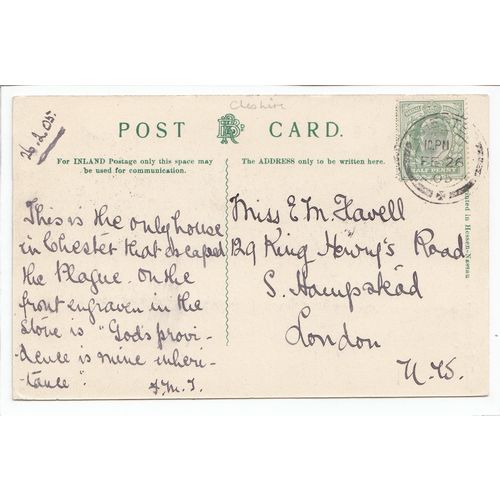 God's Providence House Chester 1905 Postcard Cheshire