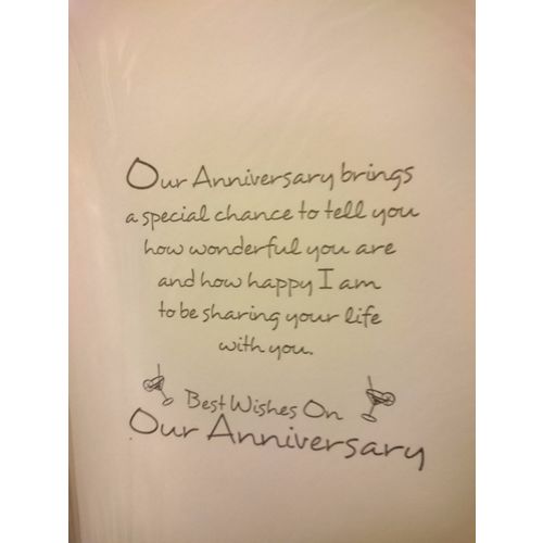 Our Anniversary Card - With Love On Our Anniversary