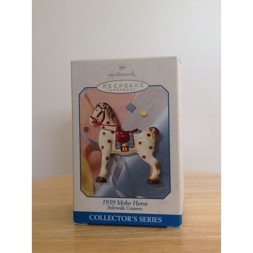 CHRISTMAS ORNAMENT HALLMARK CARDS 1998 1939 MOBO HORSE SIDEWALK CRUISERS NIB