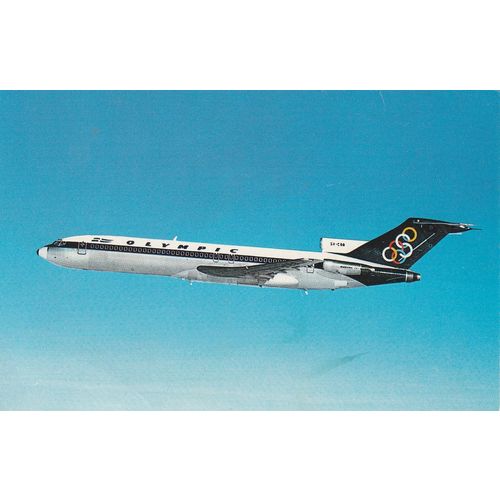 Olympic Airways Boeing 727 200 Aircraft Postcard (A25078)