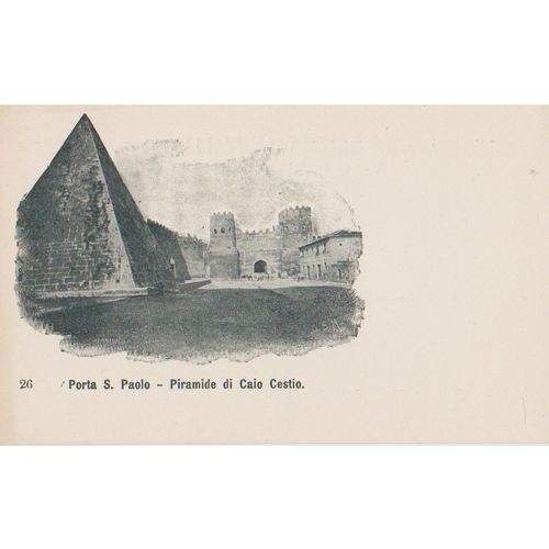 Italy circa 1905 Porta S Paolo Piramide di Caio Cestio see others