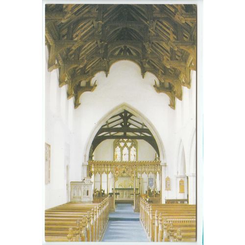 St Mary's Church Grundisburgh Suffolk Postcard 1994