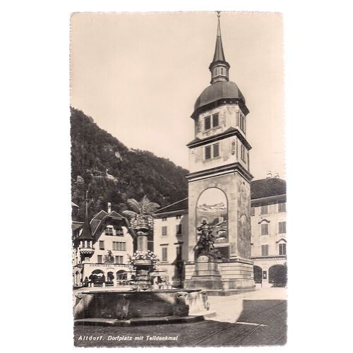 DORFPLATZ, ALTDORF, SWITZERLAND unused vintage postcard vgc =