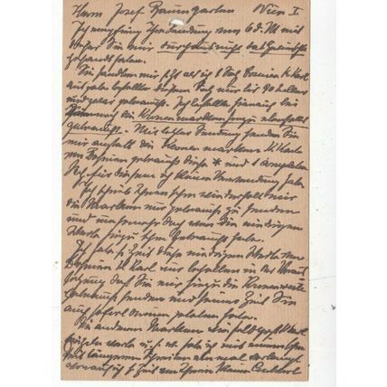 Austria Vienna Postal Card 10c SCR Surcharge written VGC