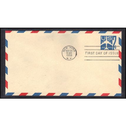 FDC UC33 7c Jet (No Cachet-U/A) CV39711