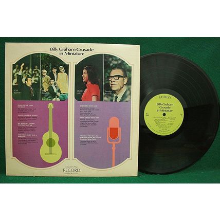 Billy Graham/Kinsfolk/Barrows/Shea/Waters - Crusade In Miniature - BG 3345 - EX