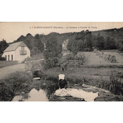 Jean Du Doigt L'Entree Du Bourg Le Ruisseau French Postcard