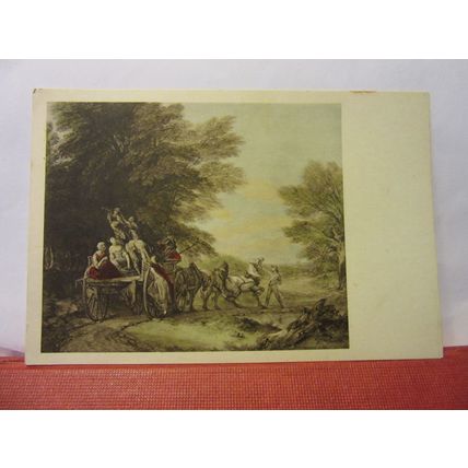THE HAYCART by Thomas Gainsborough. Fine Arts Publishing Co. card 145 x 95 mm #