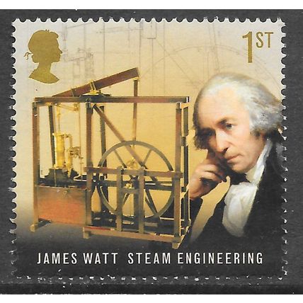GB JAMES WATT STEAM ENGINEERING FAMOUS BRITONS USED INDUSTRIALISATION