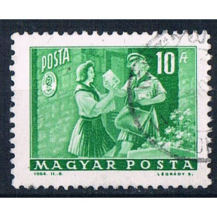 Hungary 1963 SG1920 hu22 Postwoman 10fo Used Stamp