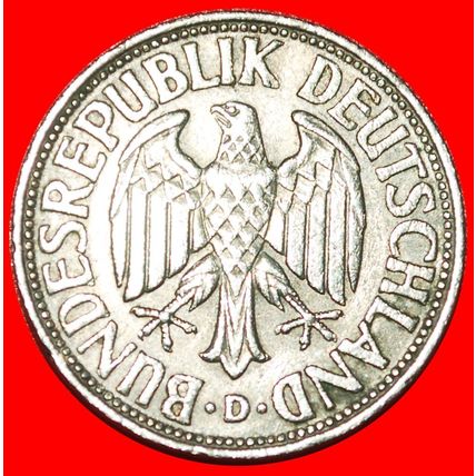 NOT COMMUNIST (1950-2001): GERMANY ★ 1 DEUTSCHE MARK 1969D★LOW START★NO RESERVE