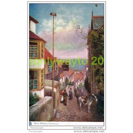 HIGH STREET, CLOVELLY, DEVON, ENGLAND, 1910s?
