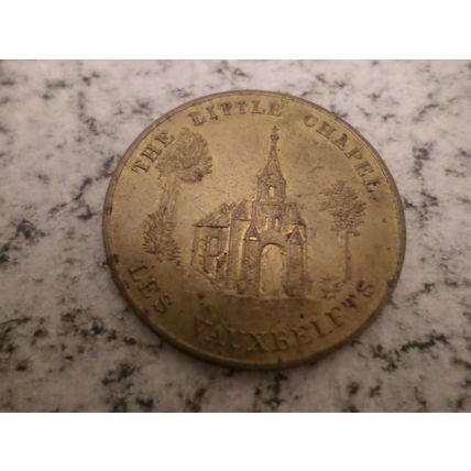 Guernsey - a 1969 Eight Doubles token - The Little Chapel, Les Vauxbelfts