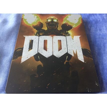 DOOM (2016 Sony PlayStation 4 FPS Game in Steelbook Case) PS4 1st person shooter