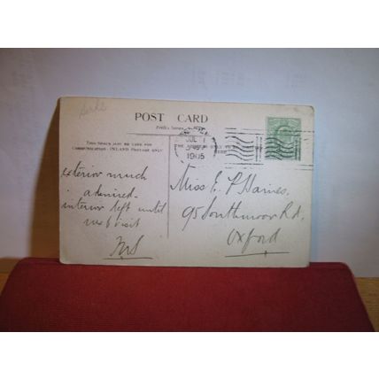 THE CHURCH, WARGRAVE, BERKSHIRE used antique postcard by S Higgins 1905 pm =