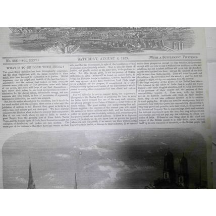 Illustrated London News, August 6, 1859. Peace Conference, Zurich; General Vinoy