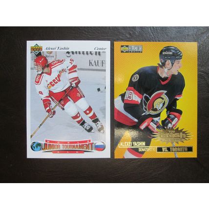 Two (2) Alexei Yashin Hockey Cards (See Pictures and Description Below)