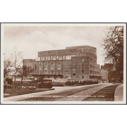 The New Shakespeare Memorial Theatre, Stratford-on-Avon, c.1930s - RP Postcard