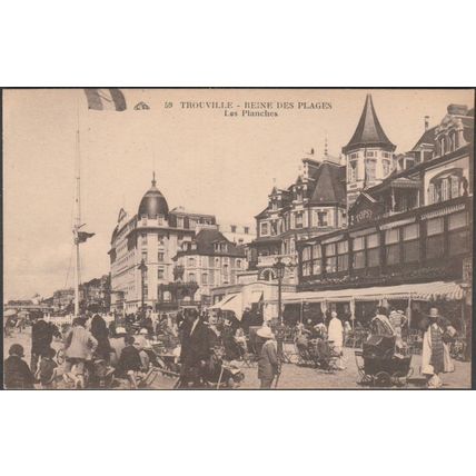 Les Planches, Trouville, c.1930s - CPSM CAP59