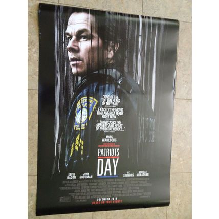 Patriots Day - Movie Poster with Mark Wahlberg as Tommy Saunders
