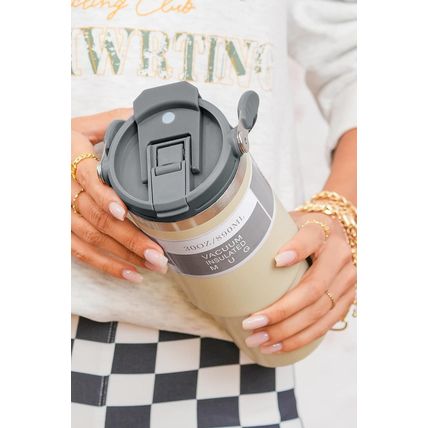 Jet Stream Minimalist Insulated Vacuum Cup with Handle 30oz