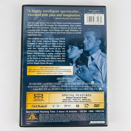 Cast a Giant Shadow DVD Angie Dickinson, Frank Sinatra, John Wayne, Kirk Douglas
