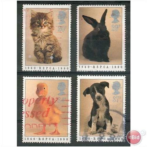 GB 1990 - SG 1479/81 - 150th Anniversary of RSPCA set - used